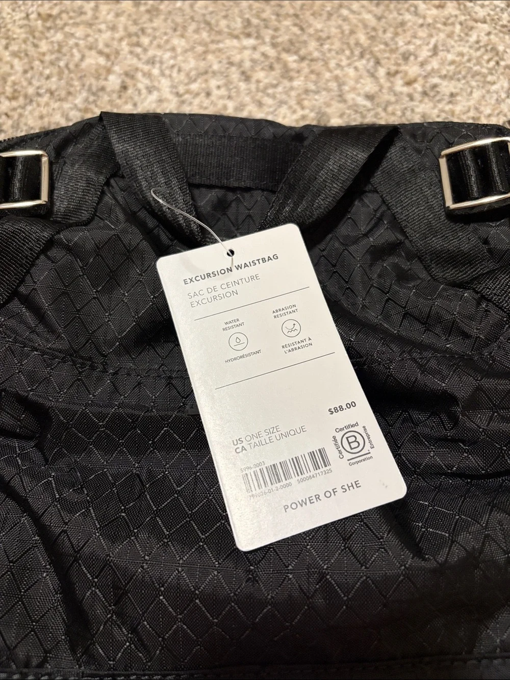 Athleta Black Excursion Waistbag